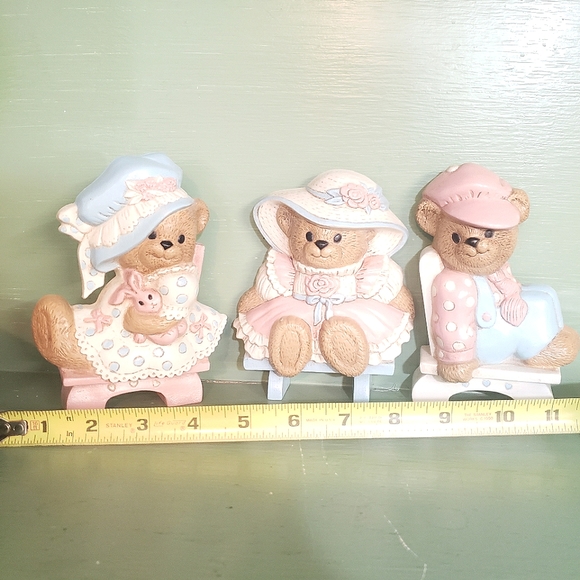 Vtg Bears Wall Plaques - Picture 3 of 4